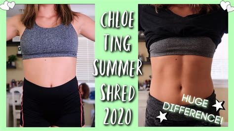 chloe ting summer shred results